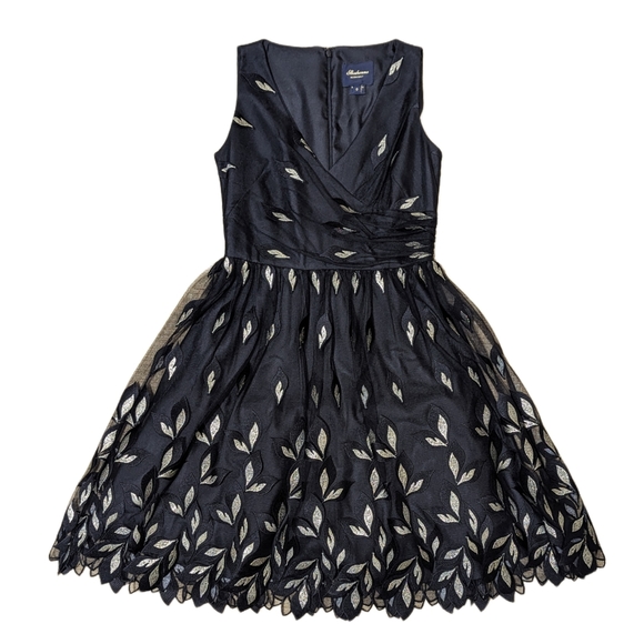 Shoshanna Midnight Joalyn Metallic Dress Sz 0 - Picture 2 of 7